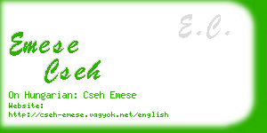 emese cseh business card